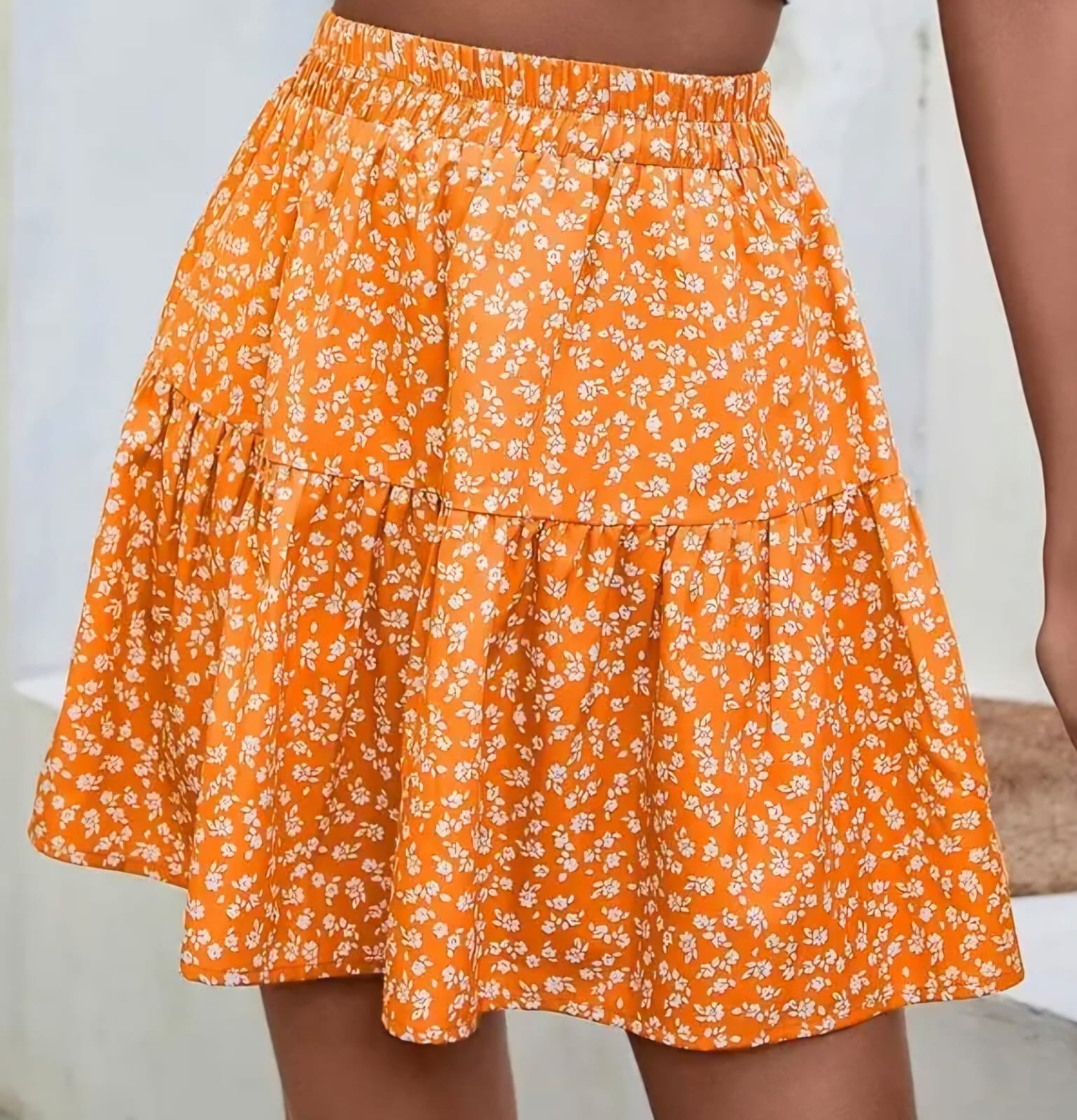 Orange Summer Skirt