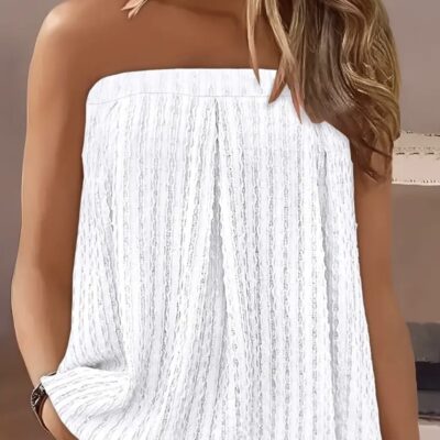 Off-shoulder Ribbed Tank Top