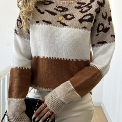 Leopard Print Pullover