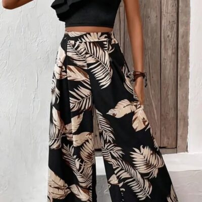 Casual Wide Leg Trousers