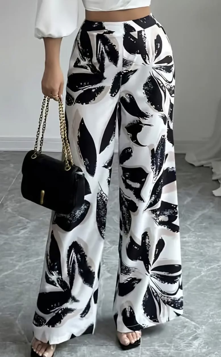 Casual Wide Leg Trousers