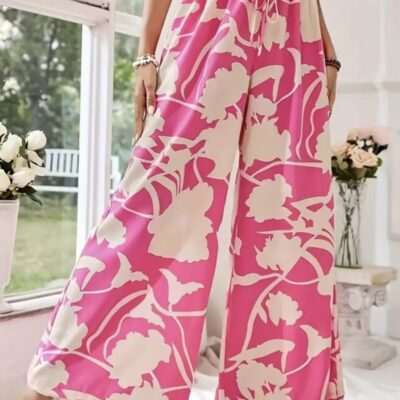 Stylish Floral Print Pants