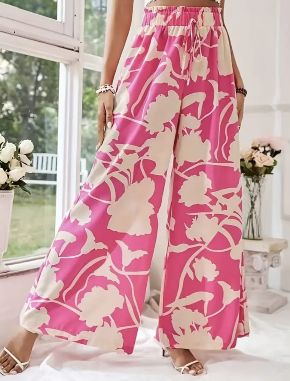 Stylish Floral Print Pants